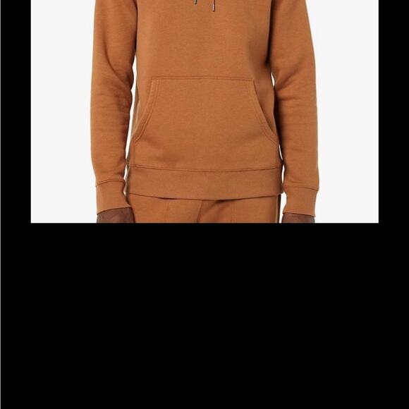 Goodthreads Brown Sweatshirt with Adjustable Hood and Ribbed Cuffs - Picture 2 of 2